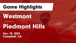 Westmont  vs Piedmont Hills  Game Highlights - Jan. 10, 2024