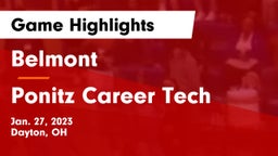Belmont  vs Ponitz Career Tech  Game Highlights - Jan. 27, 2023