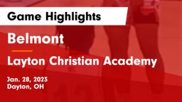 Belmont  vs Layton Christian Academy  Game Highlights - Jan. 28, 2023