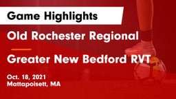 Old Rochester Regional  vs Greater New Bedford RVT  Game Highlights - Oct. 18, 2021
