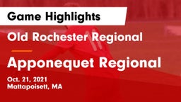 Old Rochester Regional  vs Apponequet Regional  Game Highlights - Oct. 21, 2021