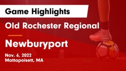 Old Rochester Regional  vs Newburyport Game Highlights - Nov. 6, 2022