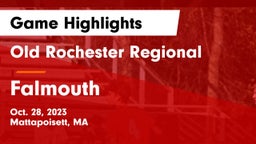 Old Rochester Regional  vs Falmouth Game Highlights - Oct. 28, 2023