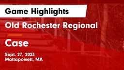 Old Rochester Regional  vs Case Game Highlights - Sept. 27, 2023