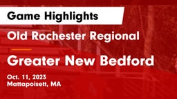 Old Rochester Regional  vs Greater New Bedford Game Highlights - Oct. 11, 2023