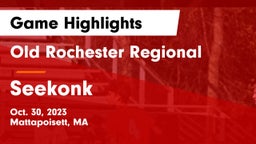 Old Rochester Regional  vs Seekonk Game Highlights - Oct. 30, 2023