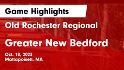 Old Rochester Regional  vs Greater New Bedford Game Highlights - Oct. 18, 2023