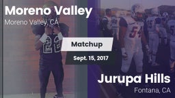 Matchup: Moreno Valley High vs. Jurupa Hills  2017
