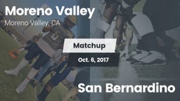 Matchup: Moreno Valley High vs. San Bernardino 2017