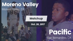 Matchup: Moreno Valley High vs. Pacific  2017