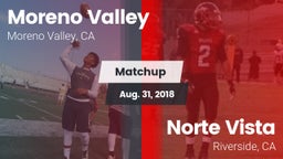 Matchup: Moreno Valley High vs. Norte Vista  2018