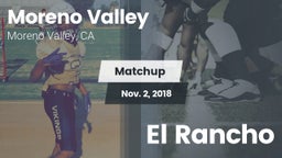 Matchup: Moreno Valley High vs. El Rancho 2018