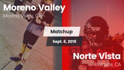 Matchup: Moreno Valley High vs. Norte Vista  2019