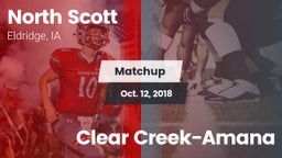 Matchup: North Scott vs. Clear Creek-Amana 2018