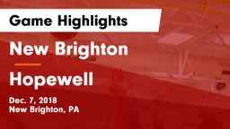 New Brighton  vs Hopewell  Game Highlights - Dec. 7, 2018