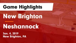 New Brighton  vs Neshannock  Game Highlights - Jan. 4, 2019