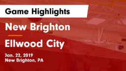New Brighton  vs Ellwood City  Game Highlights - Jan. 22, 2019