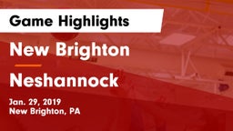 New Brighton  vs Neshannock  Game Highlights - Jan. 29, 2019