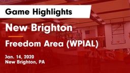 New Brighton  vs Freedom Area  (WPIAL) Game Highlights - Jan. 14, 2020