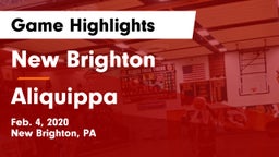 New Brighton  vs Aliquippa  Game Highlights - Feb. 4, 2020