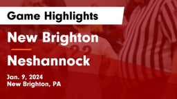 New Brighton  vs Neshannock  Game Highlights - Jan. 9, 2024