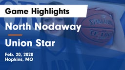 North Nodaway  vs Union Star Game Highlights - Feb. 20, 2020