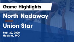 North Nodaway  vs Union Star Game Highlights - Feb. 20, 2020
