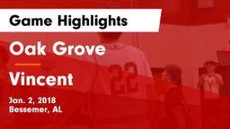 Oak Grove  vs Vincent  Game Highlights - Jan. 2, 2018