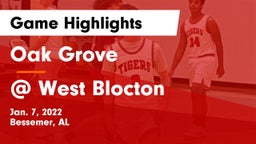 Oak Grove  vs @ West Blocton Game Highlights - Jan. 7, 2022
