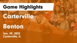 Carterville  vs Benton  Game Highlights - Jan. 29, 2022