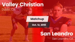 Matchup: Valley Christian vs. San Leandro  2018