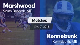 Matchup: Marshwood High vs. Kennebunk  2016