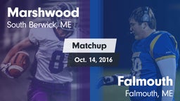 Matchup: Marshwood High vs. Falmouth  2016