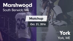 Matchup: Marshwood High vs. York  2016