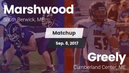 Matchup: Marshwood High vs. Greely  2017
