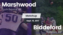 Matchup: Marshwood High vs. Biddeford  2017