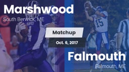 Matchup: Marshwood High vs. Falmouth  2017