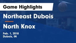Northeast Dubois  vs North Knox  Game Highlights - Feb. 1, 2018