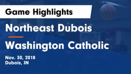 Northeast Dubois  vs Washington Catholic Game Highlights - Nov. 30, 2018