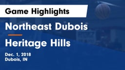 Northeast Dubois  vs Heritage Hills  Game Highlights - Dec. 1, 2018