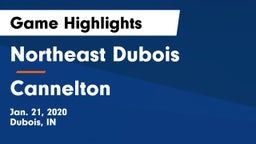 Northeast Dubois  vs Cannelton  Game Highlights - Jan. 21, 2020