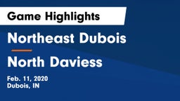 Northeast Dubois  vs North Daviess  Game Highlights - Feb. 11, 2020