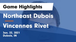 Northeast Dubois  vs Vincennes Rivet  Game Highlights - Jan. 22, 2021