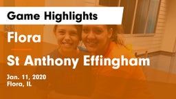 Flora  vs St Anthony Effingham Game Highlights - Jan. 11, 2020