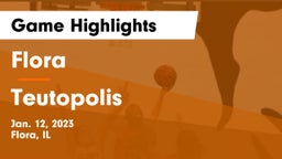 Flora  vs Teutopolis  Game Highlights - Jan. 12, 2023