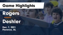 Rogers  vs Deshler  Game Highlights - Dec. 7, 2021