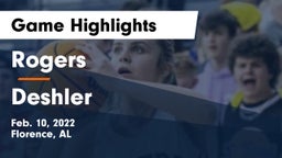 Rogers  vs Deshler  Game Highlights - Feb. 10, 2022