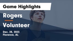 Rogers  vs Volunteer  Game Highlights - Dec. 28, 2023