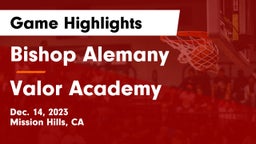 Bishop Alemany  vs Valor Academy Game Highlights - Dec. 14, 2023