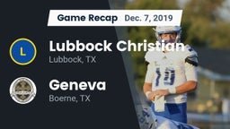 Recap: Lubbock Christian  vs. Geneva  2019